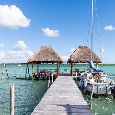 Lagoon Front Hut: Daily Cleaning, Bikes & Kayaks! Bacalar Zewnętrze zdjęcie