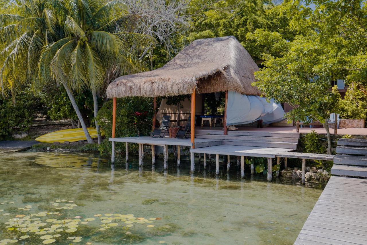 Lagoon Front Hut: Daily Cleaning, Bikes & Kayaks! Bacalar Zewnętrze zdjęcie