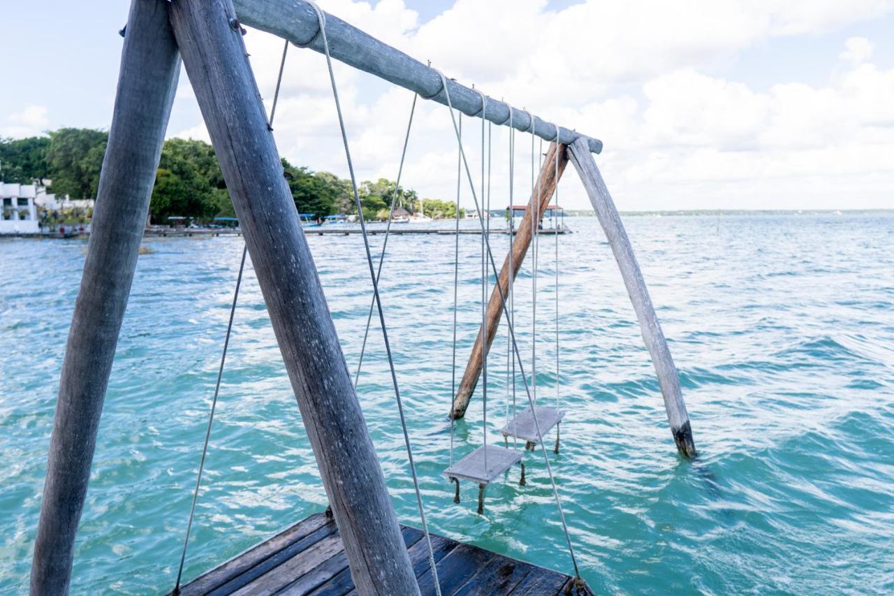 Lagoon Front Hut: Daily Cleaning, Bikes & Kayaks! Bacalar Zewnętrze zdjęcie
